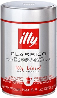 Illy gemalen koffie 6 x 250 gr