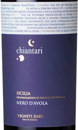 Vigneti Zabu Chiantari Nero d'Avola